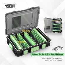 Load image into Gallery viewer, Kingdom Lure Storage Box Waterproof DIY Design Anti Corrosion Impact Resistance Multi-box Connect Suitable For VIB Minnow Pencil