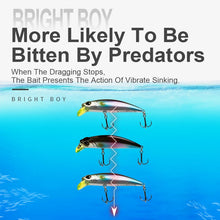 Load image into Gallery viewer, Vibrate Sinking Minnow Lures 45mm 3.6g 60mm 7g