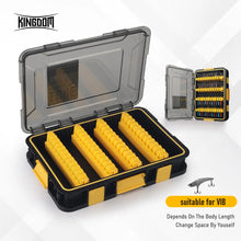 Load image into Gallery viewer, Kingdom Lure Storage Box Waterproof DIY Design Anti Corrosion Impact Resistance Multi-box Connect Suitable For VIB Minnow Pencil