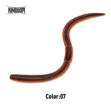 Load image into Gallery viewer, Kingdom Slow Sinking Soft Bait Fishing Lure 1.8g 2.8g 96mm 120mm Artificial Sea Worms Earthworm Swimbait Fishing Soft Lures
