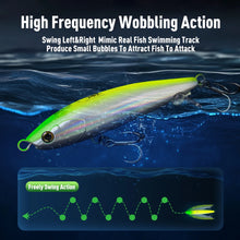 Load image into Gallery viewer, Kingdom Sinking Pencil Lure 150mm 89g Long Casting Saltwater Hard Wobbler Stickbait Jerkbait for Seabass Trolling Fishing Lure