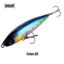 Load image into Gallery viewer, Kingdom 175mm Floating Pencil Fishing Lure 99g Long Casting Zigzag Action Stickbait Artificial Bait for Saltwater Sea Fishing