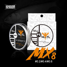 Load image into Gallery viewer, Kingdom Micro Fly THINNER Fishing Lines 150m 4 Strands Braided PE Japan Monofilament Set Leader Line For Carp Fishing Wire