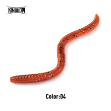 Load image into Gallery viewer, Kingdom Slow Sinking Soft Bait Fishing Lure 1.8g 2.8g 96mm 120mm Artificial Sea Worms Earthworm Swimbait Fishing Soft Lures