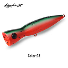 Load image into Gallery viewer, GT Popper Topwater Fishing Lure 160mm/180mm Floating Seawater Bait for Tuna Marlin Ocean Beach Lake River Fishing 60g/85g