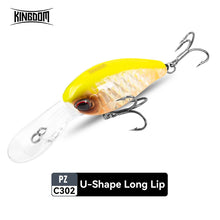 Load image into Gallery viewer, Kingdom Floating Crankbait Wobblers Minnow Jerkbait 6g/6.5g Artificial Hardbait Swimbait For Bass Perch Pike Fishing Lures