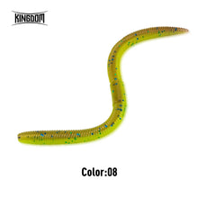 Load image into Gallery viewer, Kingdom Slow Sinking Soft Bait Fishing Lure 1.8g 2.8g 96mm 120mm Artificial Sea Worms Earthworm Swimbait Fishing Soft Lures