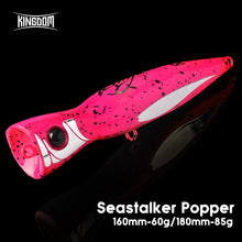 Load image into Gallery viewer, GT Popper Topwater Fishing Lure 160mm/180mm Floating Seawater Bait for Tuna Marlin Ocean Beach Lake River Fishing 60g/85g
