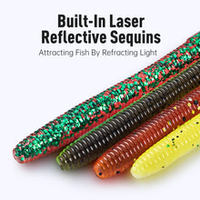 Load image into Gallery viewer, Kingdom Slow Sinking Soft Bait Fishing Lure 1.8g 2.8g 96mm 120mm Artificial Sea Worms Earthworm Swimbait Fishing Soft Lures

