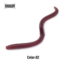 Load image into Gallery viewer, Kingdom Slow Sinking Soft Bait Fishing Lure 1.8g 2.8g 96mm 120mm Artificial Sea Worms Earthworm Swimbait Fishing Soft Lures
