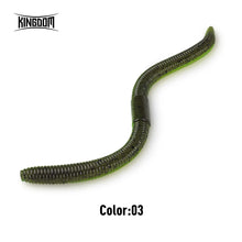 Load image into Gallery viewer, Kingdom Slow Sinking Soft Bait Fishing Lure 1.8g 2.8g 96mm 120mm Artificial Sea Worms Earthworm Swimbait Fishing Soft Lures
