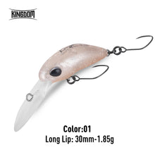 Load image into Gallery viewer, Mini Minnow Fishing Lure 1.7g 1.85g Unique Lip Design Single Hooks
