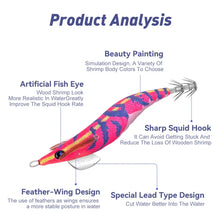 Load image into Gallery viewer, Egi Squid jig 2.5# 3.0# 3.5#
