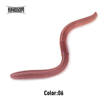 Load image into Gallery viewer, Kingdom Slow Sinking Soft Bait Fishing Lure 1.8g 2.8g 96mm 120mm Artificial Sea Worms Earthworm Swimbait Fishing Soft Lures
