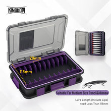 Load image into Gallery viewer, Kingdom Lure Storage Box Waterproof DIY Design Anti Corrosion Impact Resistance Multi-box Connect Suitable For VIB Minnow Pencil

