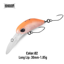 Load image into Gallery viewer, Mini Minnow Fishing Lure 1.7g 1.85g Unique Lip Design Single Hooks

