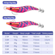 Load image into Gallery viewer, Egi Squid jig 2.5# 3.0# 3.5#
