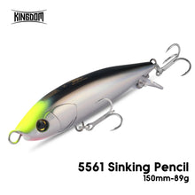 Load image into Gallery viewer, Kingdom Sinking Pencil Lure 150mm 89g Long Casting Saltwater Hard Wobbler Stickbait Jerkbait for Seabass Trolling Fishing Lure
