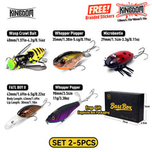 Load image into Gallery viewer, Kingdom Fishing Lure Kit 5/62/132pcs Soft Lure Jighead Artificial Bait Crank Hook Set for Trout Pike Bass Multi-Lure Fishing Gear
