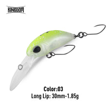 Load image into Gallery viewer, Mini Minnow Fishing Lure 1.7g 1.85g Unique Lip Design Single Hooks
