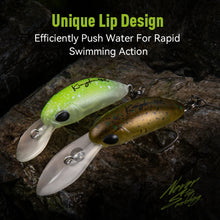 Load image into Gallery viewer, Mini Minnow Fishing Lure 1.7g 1.85g Unique Lip Design Single Hooks
