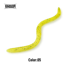 Load image into Gallery viewer, Kingdom Slow Sinking Soft Bait Fishing Lure 1.8g 2.8g 96mm 120mm Artificial Sea Worms Earthworm Swimbait Fishing Soft Lures
