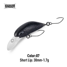 Load image into Gallery viewer, Mini Minnow Fishing Lure 1.7g 1.85g Unique Lip Design Single Hooks
