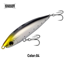 Load image into Gallery viewer, Kingdom 175mm Floating Pencil Fishing Lure 99g Long Casting Zigzag Action Stickbait Artificial Bait for Saltwater Sea Fishing
