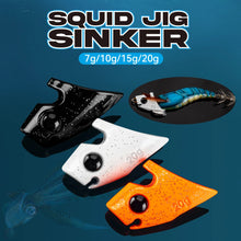 Load image into Gallery viewer, Squid Jig Sinker Fishing Tackle 7g 10g 15g 20g Sinking Luminous 2pc
