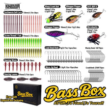 Load image into Gallery viewer, Kingdom Fishing Lure Kit 5/62/132pcs Soft Lure Jighead Artificial Bait Crank Hook Set for Trout Pike Bass Multi-Lure Fishing Gear
