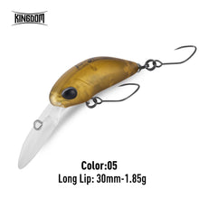 Load image into Gallery viewer, Mini Minnow Fishing Lure 1.7g 1.85g Unique Lip Design Single Hooks
