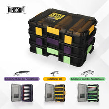 Load image into Gallery viewer, Kingdom Lure Storage Box Waterproof DIY Design Anti Corrosion Impact Resistance Multi-box Connect Suitable For VIB Minnow Pencil
