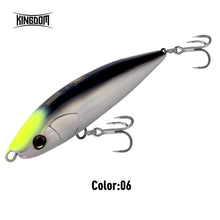 Load image into Gallery viewer, Kingdom 175mm Floating Pencil Fishing Lure 99g Long Casting Zigzag Action Stickbait Artificial Bait for Saltwater Sea Fishing
