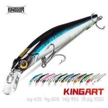 Load image into Gallery viewer, Sinking Minnow Fishing Lures 60mm 80mm 95mm 105mm
