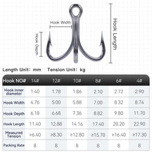 Load image into Gallery viewer, 8pack Treble Hooks

